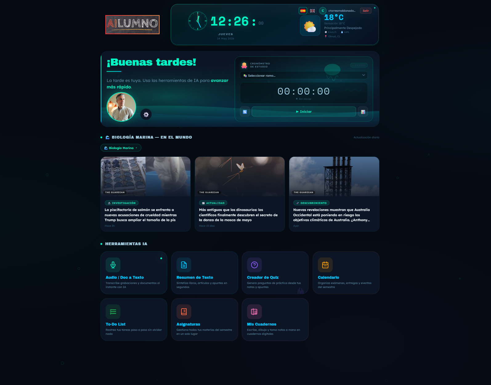 AIlumno – Dashboard